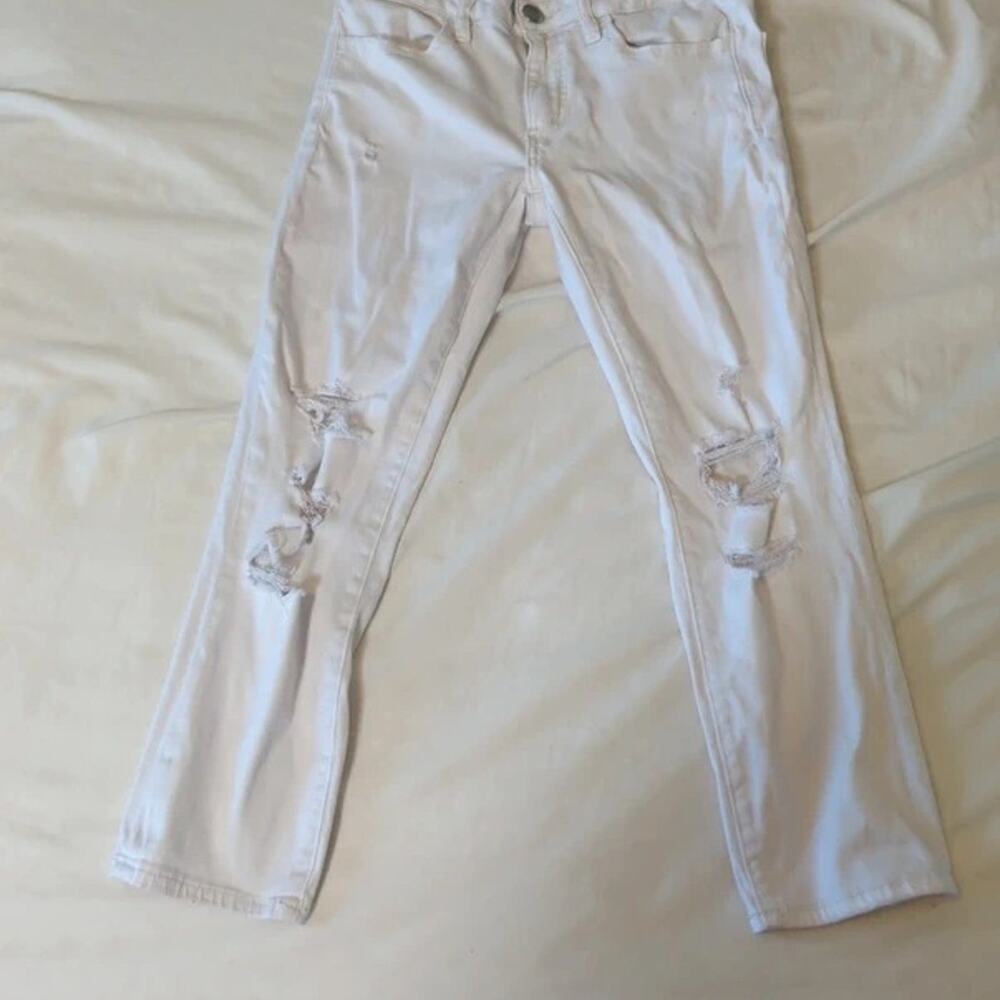 American Eagle Outfitters Girls Super Super Stretch Distressed Jeans